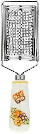 THUN – Grattugia con Manico con Farfalla – Cucina, Altro per la Cucina – Idea Regalo – Linea Country – Gres, Acciaio Inossidabile – 20,5x6x2 cm