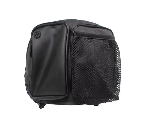 Sacoche latérale étanche moto sac rangement sissy bar dossier avec porte-boissons universel