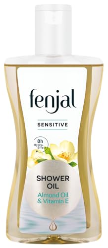 Fenjal Sensitive Shower Oil, 225ml, Almond Oil & Vitamin E