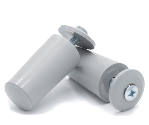 8 x Rolladenstopper Anschlagstopper Rolladen Stopper Farbe Grau/Braun/Weiß/Anthrazit/Schwarz (Grau Geschlossen)