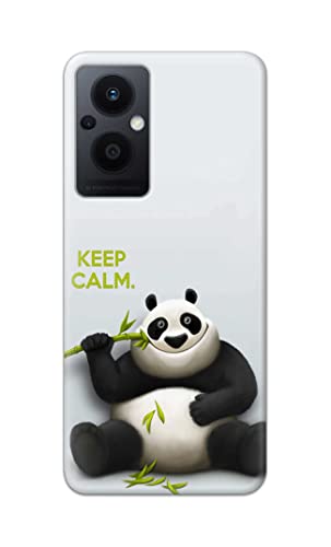 Image of PRINTFIDAA� Printed Hard Back Cover Case for Oppo F21 Pro 5G | Oppo F21s Pro 5G | Oppo Reno 7Z 5G Back Cover (Cartoon Panda) -2808