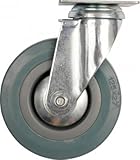 SWIVEL CASTER W. GREY RUBBER 75MM
