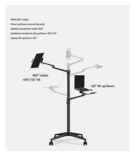Soporte Multifunción de Piso para Laptop/Tableta con Ruedas miniatura 2