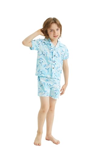 Image of Boys' Aloha Luau Shirt Cabana Set in Signature Prints | 100% Cotton; Button Front Shirt; Signature Tropical Prints; Lightweight Comfort; Vacation Ready