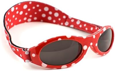 Bubzee Banz Baby Sunglasses - Wrap Around Newborn & Toddler Sunglasses 0-24 Months, 100% UV Eye Protection - Shatter-Resitant Flexible Frame with Strap - Baby Travel, Beach & Holiday Essentials