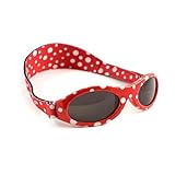 baby banz - occhiali da sole bimbo, colore rosso (red dot), 0-2 anni