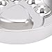 Pssopp Slow Down Eating Dog Bowl, Wide Aperture Comfortable Eating Anti Fall Stainless Steel Anti Choking Slow Feeder Dog Bowl for Fast Eaters (Claw Pattern)