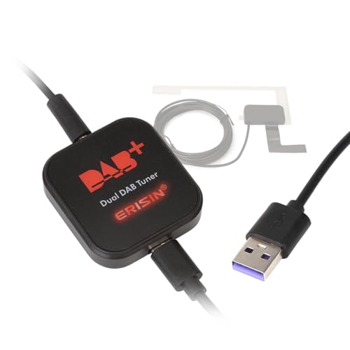 【Tecnologia Dual Tuner DAB】 Il nostro adattatore DAB per autoradio dispone di due sintonizzatori che lavorano simultaneamente. Uno scansiona e aggiorna continuamente le stazioni disponibili valutando la forza del segnale, rimuovendo automaticamente le stazioni deboli o senza segnale e aggiungendo quelle nuove per una lista sempre aggiornata.
