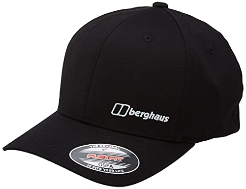 Berghaus Standard Hat Cap Beanie Adjustable, Inflection Flexfit Black/Black, One Size