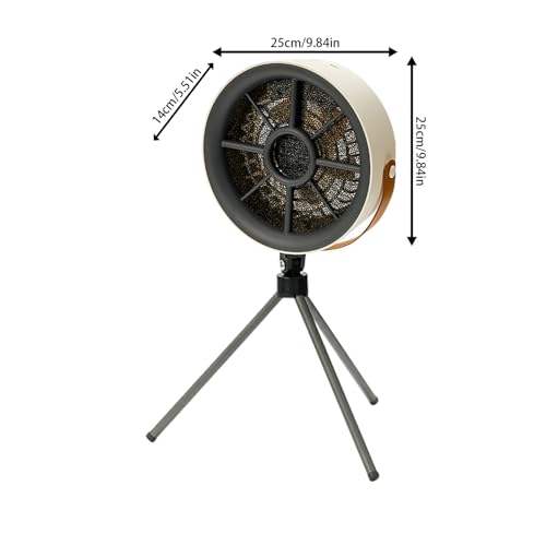Ventilateur d'échappement de table silencieux à 3 vitesses avec filtre à air USB amovible - 2