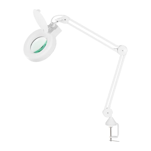 LUPA DE BANCADA 5D LED BIVOLT LENTE VIDRO HL-500 5D SOLVER