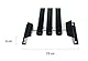 JA Horse Deckenhalter Deckenleiter Schabrackenhalter Metall Deckenhalterung Pferdedeckenhalter Decke Schabracke für Stall Pferd Sattelschrank Wohnmobil Pferdeboxen (60 cm, schwarz schwenkbar)