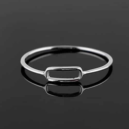 925 Sterling Silver Ring - Handmade Fashion Designer Ring, Boho Secret Ring, Plain Silver Ring | Antique | Minimalist | Women Jewelry | Gift For Wedding Engagement Anniversary Christmas (Us - 8) #TOP1