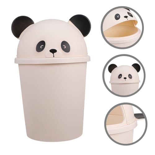 Caneca de Basura Blanca con Tapa en Forma de Panda miniatura 6