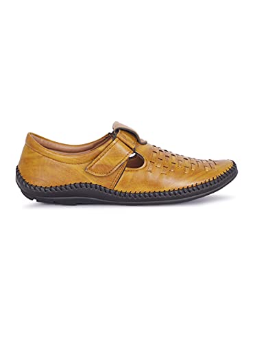 Image of AADI Men's Synthetic Leather Outdoor Casual Sandals & Floaters