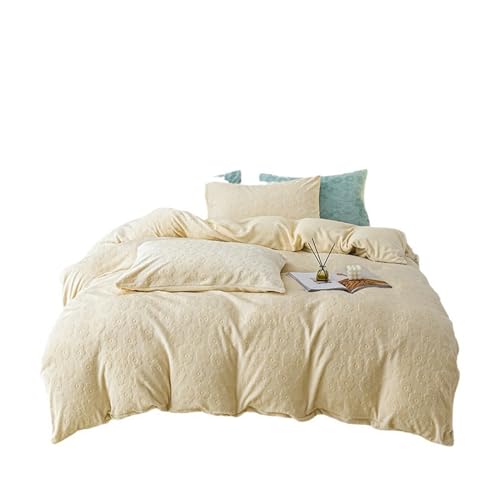 Parure flanelle épaisse d'hiver | Drap de lit chaud 4 pièces - 6