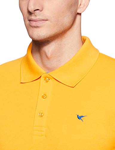 Image of Deniklo Men Cotton Rich Regular Fit Solid Polo T-Shirt | Men's Best T Shirt |Half Sleeves Casual T-Shirt |Classic Plain T-Shirt | Collar T Shirt|Polo T-Shirt for Men (Available in Plus Size)