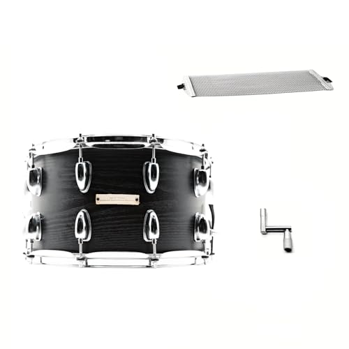 Beatello 14 x 8 inches Snare Drum Set with 42-Strand Widened Snare Wires, Marching Snare Drum Kit for Students Beginners, Studio & Live Performance, Quick-Adjust, Includes Drum Key, Black