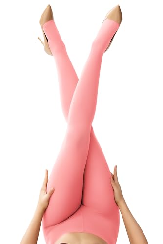 Image of leg elegant Women's 80 Den Microfiber Soft Opaque Tights Pantyhose