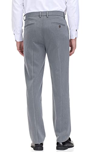 Image of Soojun Men's Classic Fit Flex Waist Flat Front Dress Pant