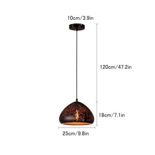 Lámpara colgante E27 estilo retro para cafeterías y restaurantes 8