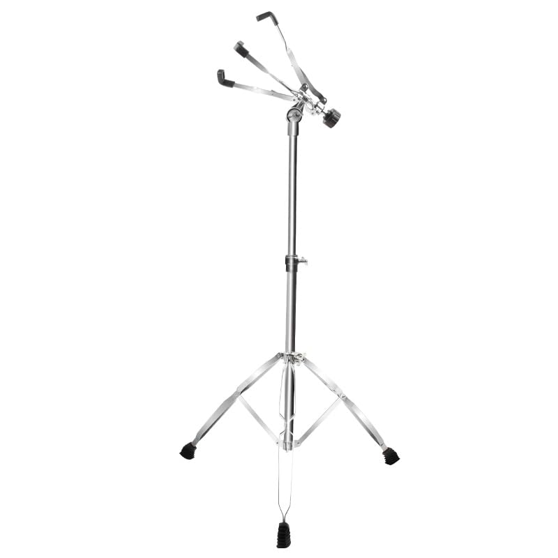 Snare Drum Stands, can be used standing up, mute drum pad holder, double support, suitable for drums with diameters of 10-14 inches, drum pads, height range of 26-40 inches