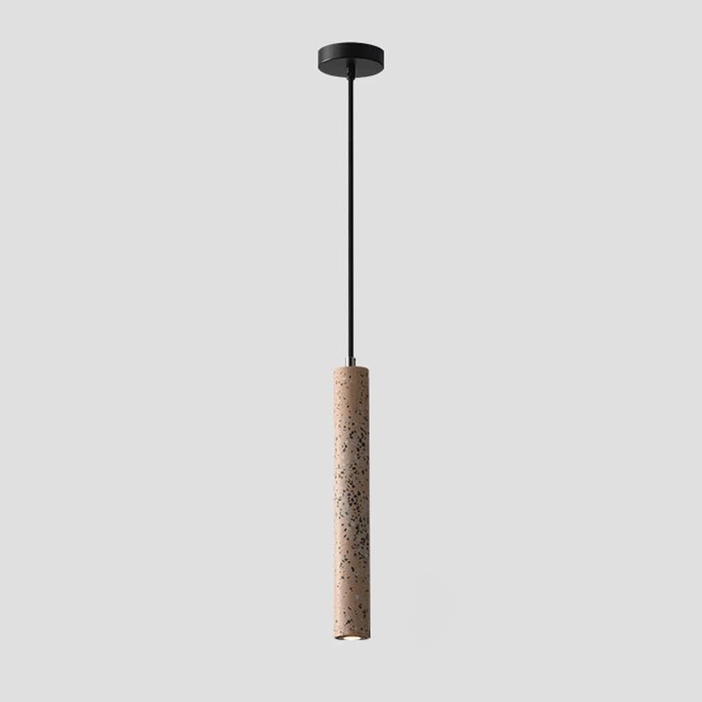 Lámpara colgante de terrazo industrial para mesita de noche de dormitorio