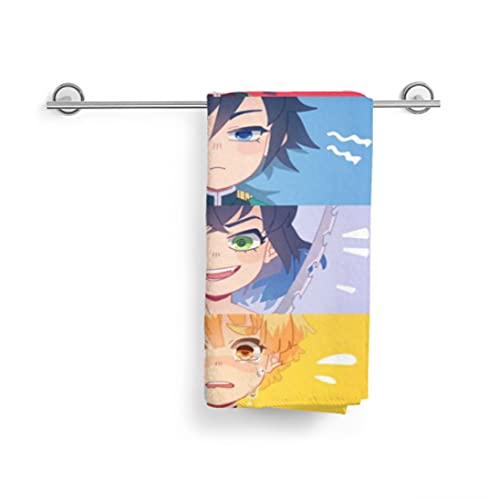 Japanese Anime Series Fashion Camping Hand Towels, Quick-Drying Super Absorbent Soft Hand Towel Microfiber Towel32×16 (40Cm×80Cm) Inches (Demon-Slayer 5) #TOP4