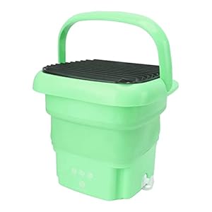 Kleine Opvouwbare Wasmachine Automatische Opvouwbare Wasmachine voor Slaapzaal (GREEN)