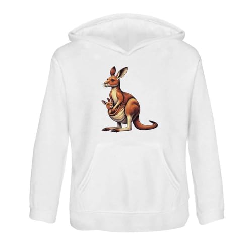 Azeeda 'Kangaroo With Joey' Children's Hoodie/Hooded Sweater (KO049675)