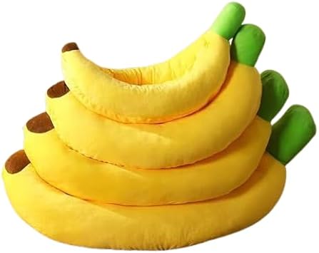 Pet Bed, Pet House, Pet Sofa, Banana Boat, Banana-type Bed, Cat Bed, Dog Bed, Pet Sleeping Bag, Dog and Cat Supplies, Cushion, Small, Medium, Large Dogs, Sleeping Bag, Four Seasons, Washable, Indoor