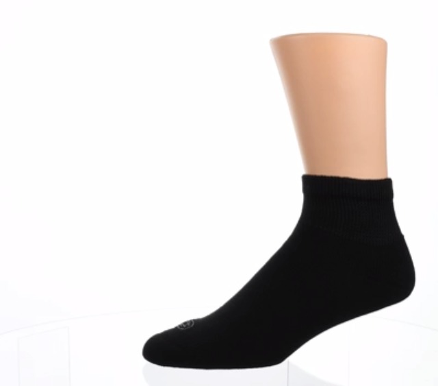 12 Pairs Physician's Choice Men's Extended Size Diabetic Ankle Socks – XL, Cotton Blend