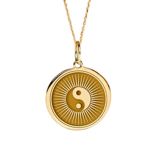 Charm Yin et Yang délicat en argent et plaqué or, le cadeau idéal pour elle
