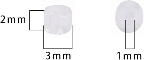 Miniatura 2 de BEADIA Cuentas Espaciadoras Naturales de Cuarzo Rosa Redondas Planas con Tapas Cuentas Sueltas para Hacer Joyas con Cuentas 3mmx2mm 38cm