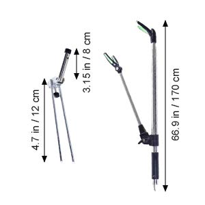 LIOOBO ロッドホルダー 釣り竿ホルダー ステンレス制 竿立て 調節可能 プラグインラック 伸縮式 （1.7 +挿し、ボックス 色がランダム ） 5枚目