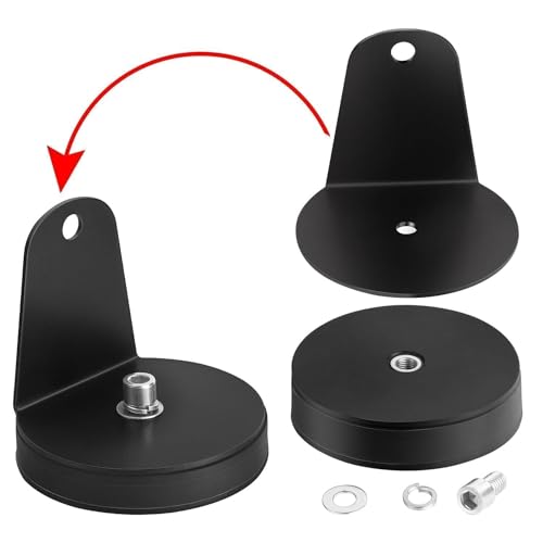 Image of Magnetic Base Mounting Brackets, 2pcs Powerful Sucker Holder Magnet Mount for LED Light Bar, Pods, Off Road Driving Lights