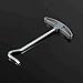 Luatoxry Tent Hook Remover, Steel Tent Stake Puller, Portable Tent Peg Nail Puller Tool, Sturdy Tent Floor Nails Lifter with Plastic Handle for Camping, Outdoor Sports, 6.4x3.46in