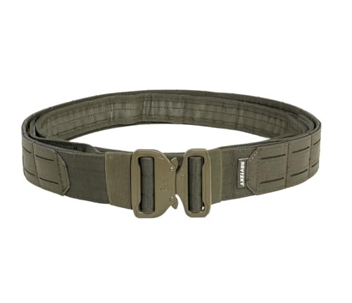 BRYTZKY Tactical Ceinture Tactique MOLLE Laser Cut – Olive
