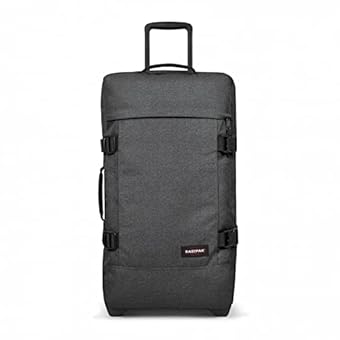 EASTPAK TRANVERZ WHEELED HOLDALL MEDIUM (BLACK DENIM)