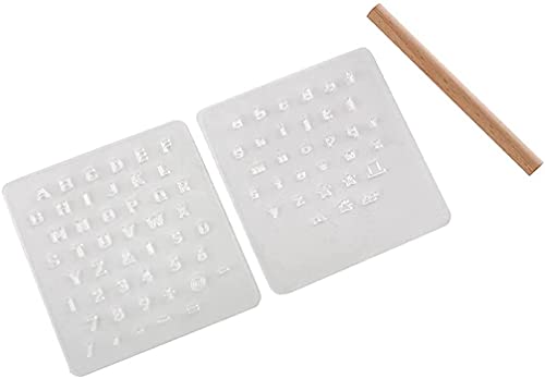 El alfabeto de cuero transparente sella el equipo del sacador de la manija, herramientas de estampado del número de la letra Cover