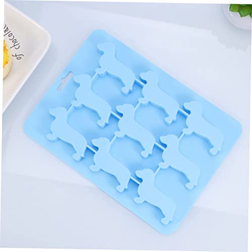 Molde para cubitos de hielo de silicón en forma de perro miniatura 3
