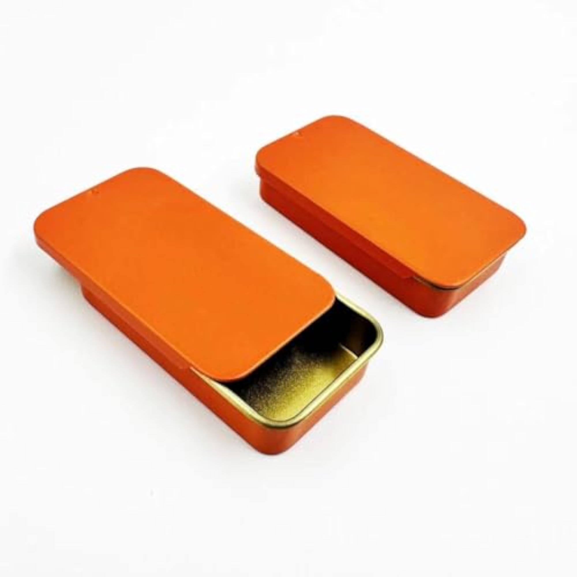 Aluminium Slide Top Tin Containers, Pack of 48