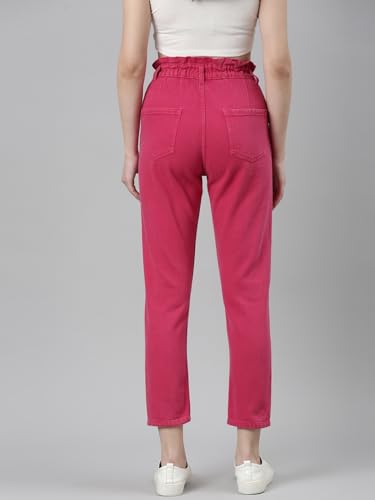 Image of SHOWOFFFF Women Mom Fit Jeans | Denim Jeans for Womens | Mid-Rise Regular Length Jeans for Women's