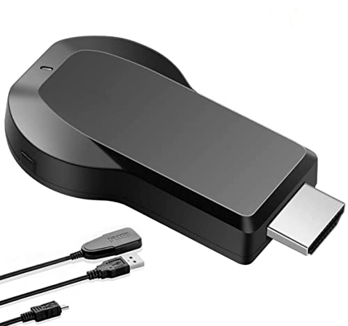 GAKI Adaptateur d'affichage sans fil HDMI 4K WiFi 1080p pour écran mobile avec récepteur de mise en miroir pour téléviseur/projecteur, compatible avec Android Mac Windows