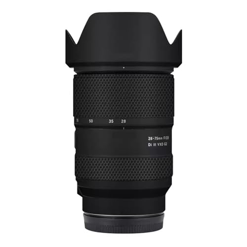 Capuchon d'objectif anti-rayures Tamron 28-75 G2 et film protection noir mat pour boîtier photo Sony