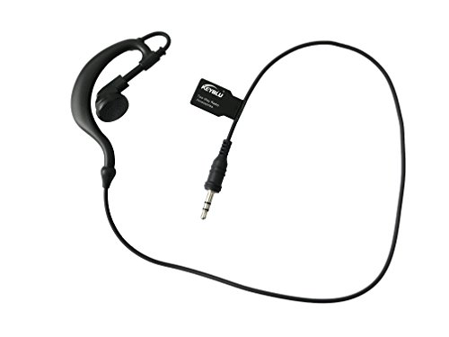 KEYBLU 3.5mm Listen Only Earpiece 1 Pin G Shape Headset for Hand held