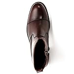 Arkbird Mens Chelsea Dress Boots with Side Zipper, Genuine Leather Classic Fashion Slip-on Ankle Dress Boots for Men