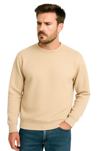 Men’s Premium Sweatshirt – Warm, Soft & Stylish Pullover | Casual Winter wear with Full Sleeves | Perfect for Gym, Travel & Everyday Comfort | Plain Sweatshirt for Men-picture-50