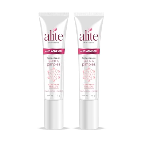Alite Anti Acne Gel | Fast Action on Acne & Pimples | Boosts Skin Health & Helps Manage Acne & Breakouts Pack of 2 (15g each)