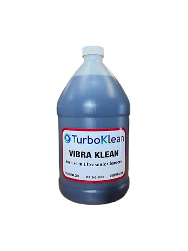 Vibra-Klean Concentrated Ultrasonic Cleaning Solution - 128oz Concentrated Cleaning Solution for Automotive Use - Makes Up To 11 Gallons - Safe on All Metals - Removes Grease, Grime and Oils - USA